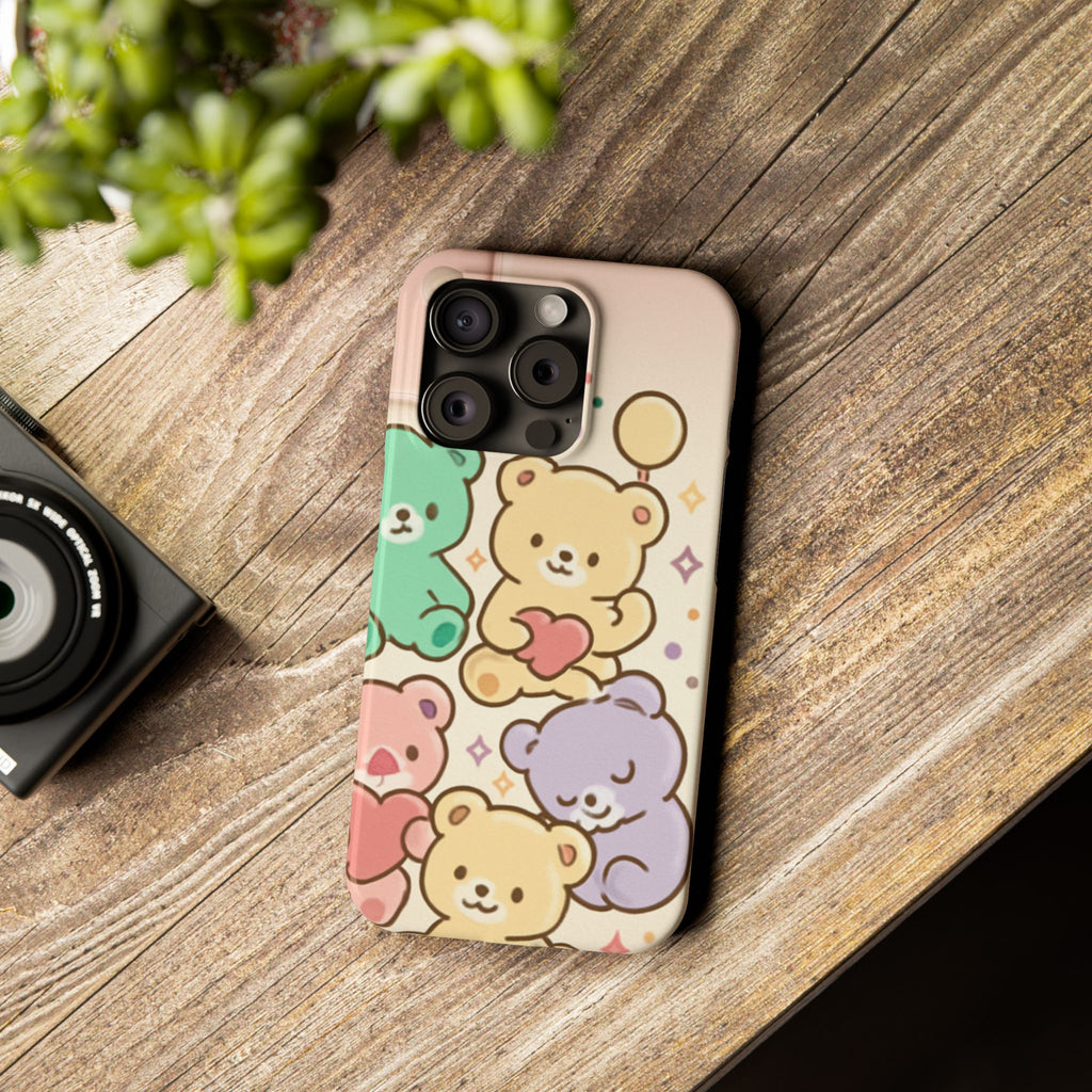 Cute Bear Slim Phone Case