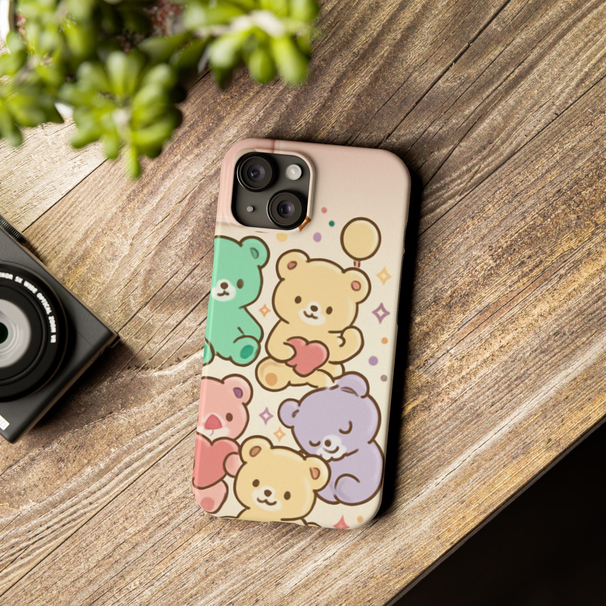 Cute Bear Slim Phone Case