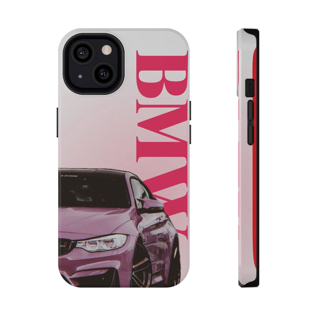 Phone cases BMW M4 in pink.