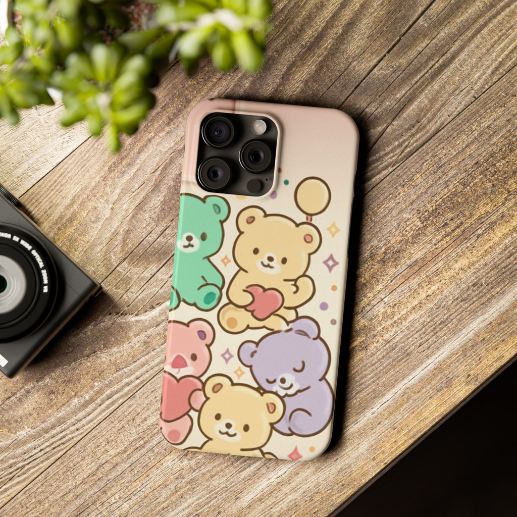 Cute Bear Slim Phone Case